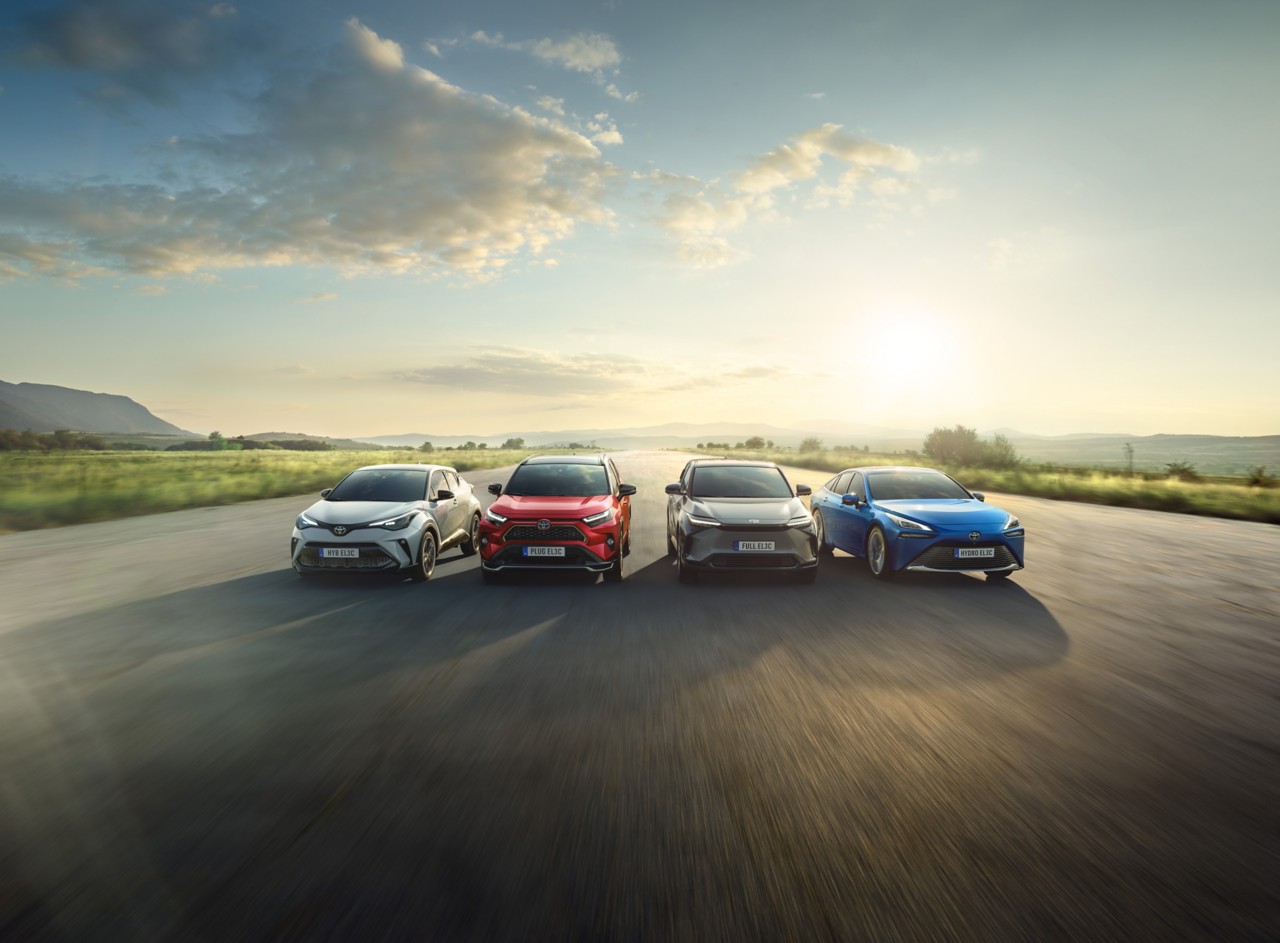 Range of electric Toyota vehicles