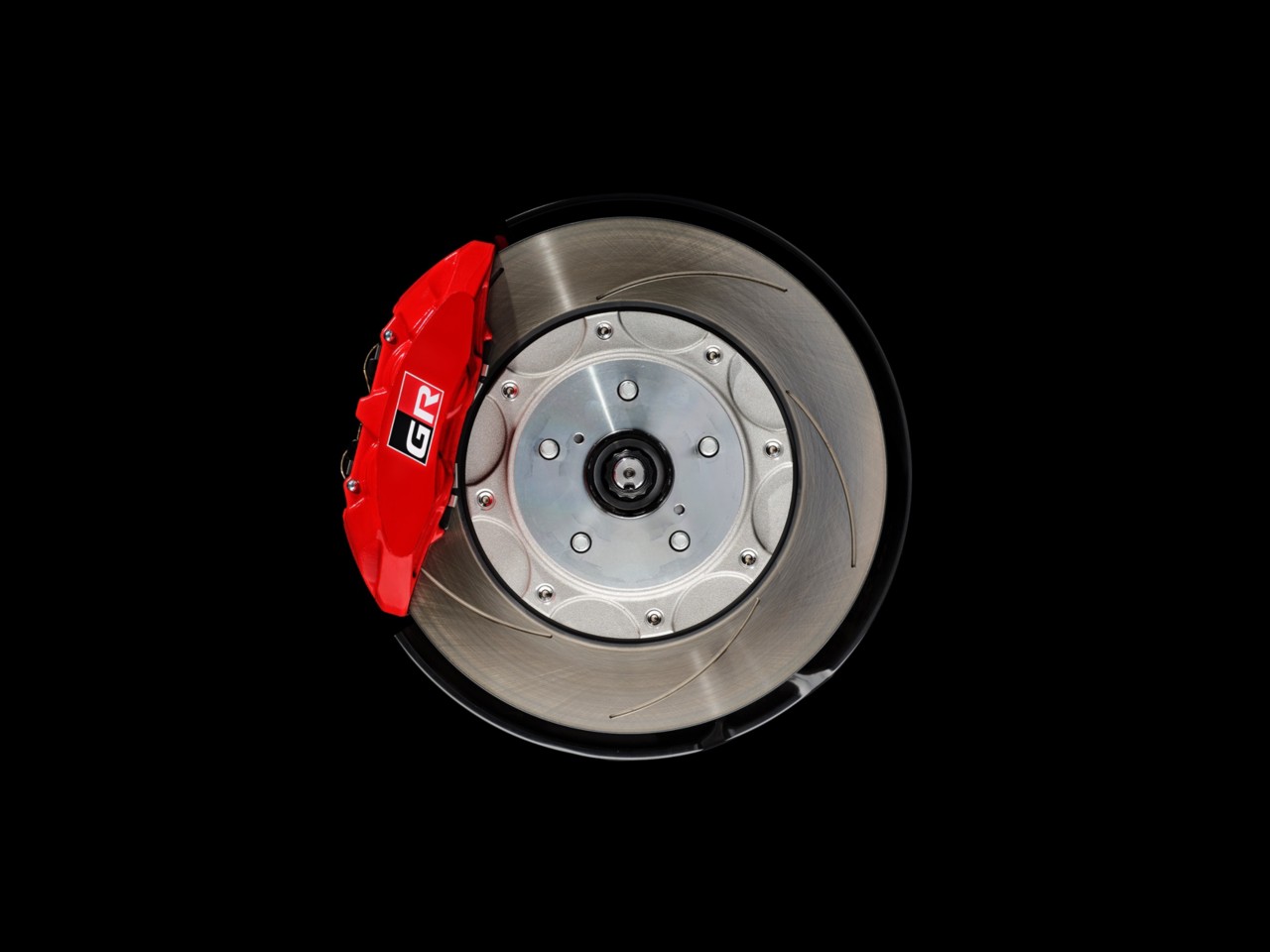 Red brake calipers